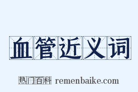 血管近义词是什么意思的图片